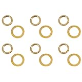 Gitarrenanpassung leicht gemacht mit einem umfassenden Set mit 6 Töpfen Muttern und Unterlegscheiben (Gold)