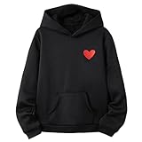 Kapuzenpullover für Mädchen - Pullover Sweatshirts Mädchen Jungen Baumwolle Oberteil Winter Warm Oberteile Rundhalsausschnitt Vintage Harajuku Tops für Studenten und Teenager