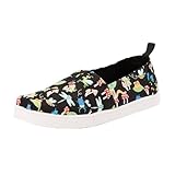 TOMS Classic Alpargata Flacher Slipper, Schwarze im Dunkeln Leuchtende Käfer, 31 EU