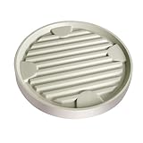 Pflanzenroller,rollbrett pflanzenØ31x31cm,Rund Blumentopf-Ständer,Tragkraft 75 KG mit Universalrollen für Blumentopfe, innen & außen, milchig weiß
