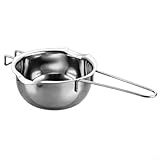 Schokoladenschmelzpfanne mit Soßen-Heiztopf aus Edelstahl, entworfen zum Dämpfen, Schmelzen und sichere Handhabung für die Herstellung von Süßigkeiten und Kerzen (28 cm)