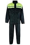 WMW WALI MOTO WEAR Motorrad Regenkombi Herren Damen Wasserdicht-Regenjacke Verschleißfest, 2-teiliges Set mit Jacke und Hose.Regen wasserdicht kombi (GREEN, XL)