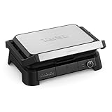 Tefal Kontaktgrill SuperGrill 3in1 – 2200 W, XL-BBQ-Funktion, 800 cm² Grillfläche, 3-fach Ofenposition, Thermostat, antihaftbeschichtet, Schwarz/Silber, GC520DE0