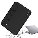 Smatree 15,6 Zoll Anti-Shock Laptophülle wasserdichte Schutzhülle Slim Cover Maßgeschneidert für 15,6 Zoll Acer Aspire 7/Aspire 5, für Acer TravelMate P2/Chromebook 315 Laptop Tasche, Schwarz (E613)
