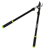 Twocorn 71,1 cm Garten-Bypass-Astschere mit Stahlklinge, Baumschneider, Astschneider für 3,8 cm Schnittkapazität