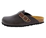 Lico Herren Bioline Clog Style Pantoletten, Braun, 46 EU
