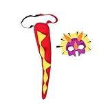 SAFIGLE Dinosaurier Kostüm Set aus Atmungsaktivem Material mit Realistischer Schwanz Masken-deko für Geburtstagsfeiern Cosplay und Rollenspiele Vielseitig Farbenfroh Bequem