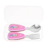Vaguelly Besteckset Mit Box Cartoon öffel Und Für Kleinkinder Esslernbesteck Für Babys Perfekte Fütterungswerkzeuge Für Die Ersten Mahlzeiten Kinderfreundliches Design