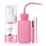 Wimpernverlängerungs-Reiniger – sanfte Reinigung des Auges aus , tiefenpflegender Reiniger | Laptop-Reinigungsset mit Bubble-Pinsel, kosmetische Pflegelösung, Entferner