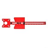 Oniissy Fräsen kreisförmige Halterung, Oberfräsen Rillenhalterung Fräsen Holzbearbeitung Router Kreis Jig Führungsbrett für Holzbearbeitung Kreis Jig Guide Board (A)