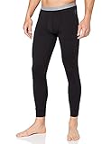 Odlo Herren Merino 200 Funktionsunterw sche Lange Hose, Schwarz, L EU