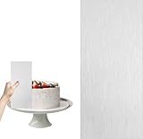 Kuchenschaber Silber aus Edelstahl Tortenglätter Spatel für Buttercreme,Fondant Sahne Profi Tortenwerkzeug für Glätten Dekorieren beim Backen Edelstahl Kuchenschaber für Kuchen DIY Werkzeug