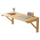 Klapptisch aus Holz, wandmontiert, mit Halterungen, schwimmend, für Frühstücksbar, Bar, Waschküche, Hängeschrank (L x B x T): 50 x 30 cm