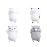 Yakiki Mini Cat Squishies Set, Mini Animals Stress Relief Squeeze Spielzeug Super Kawaii Katze Squishy Toys Spielzeu