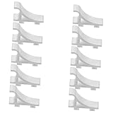 Homoyoyo 10 Stück Teiliges Kühlschrank Regalclips aus Edelstahl Stabile Halterungen für Gefrierschränke und Kühlvitrinen Hohe Tragfähigkeit für Gewerbliche Lagerung und Organisation