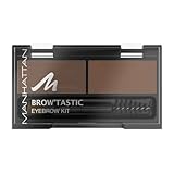 Manhattan Brow'Tastic Eyebrow Kit – Augenbrauen Wachs & Augenbrauenpuder im Eyebrow Set zum Fixieren & Färben – Farbe Brow-Nie 002 – 1 x 3g