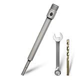 Gewinde SDS plus Schaft Verlängerung 300mm und Zentrierbohrer,Mit den Schraubenschlüssel und Außen-Sechskantschrauben,für Mauerwerk Natursteine Sandsteine Kunststeine Beton Marmor