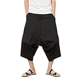 Herren-Shorts aus Baumwolle und Leinen, Shorts und Bermudas für Herren, Laterne, Caprihose, große Größe, Mountainbike, kurze Hose, Herren, Haremsshorts, Sport, Padel, Badeshorts, Herren, Laufshorts,