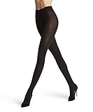 FALKE Damen Strumpfhose Softmerino W Ti Wolle Baumwolle einfarbig 1 Stück, Schwarz Black 3009, 38-40