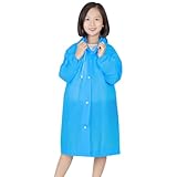 Regenmäntel für Kinder, Mädchen, wasserdicht, Regenponcho, EVA, transparente Regenjacke, leichte Regenbekleidung, wiederverwendbar, mit Kapuze, Regenmäntel für Mädchen, Jungen, Reisen, Outdoor