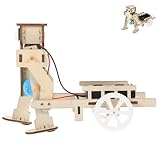 Mikinona Holzroboter Bausatz DIY zum Zusammenbauen Wissenschaftliches Experimentierspielzeug für Kreativität Lernfördernd Fördert Vorstellungskraft und Zusammenarbeit