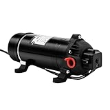 160 PSI Selbstansaugende Druckwasserpumpe Trinkwasserpumpe 5.5 Ltr./Min, Booster Pumpe 220v, Inländische Kleine Elektrische Stille Leitungswasser Booster Pumpe Saugrohr 3 Kammer Membran