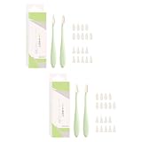 2 x professionelles Mischwerkzeug mit 20 Ersatzschwamm für feine Details, Schattierungen, Skizzieren, Detailradierer