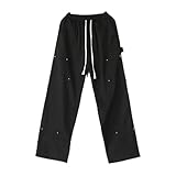 Männer Causal Sporthose Freizeithose Herren Wasserdicht Gefüttert Outdoorhose Lang Trainingshos mit Zwei Taschen Herren Einfachheit Jugendtrend Sweathose Stilvolle Hose für Business und Freizeit