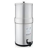 British Berkefeld Schwerkraft-Wasserfiltersystem - 8.5L Edelstahl-Wasserfiltersystem für Zuhause mit 4 Doulton NSF-zertifizierten keramischen Ultra Sterasyl-Patronen | Reise-Trinkwassersystem