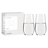 RITZENHOFF 6111017 Longdrinkglas-Set 400 ml, 2er Set – Lichtweiss – stilvolle Longdrinkgläser als Set – Made in Germany