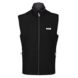 Regatta Herren Bradwell Iii' Full Zip Wind Resistant Softshell Gilet Bodywarmers, Black, 56 EU ( XL )