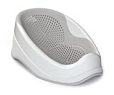 BABYLON DOLPHIN Badewannensitz Baby Ab 0-6 Monate – Ergonomisches Kinder Badewanne – Hypoallergen, Schimmelresistent, Rutschfest – Babysitz Badewanne & Baby Bathtub – Badewanne für dusche – Hellgrau