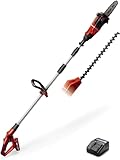 Einhell Akku Multifunktionswerkzeug GE-HC 18 Li T Kit (18V, 3Ah, 2-in-1 Heckenschere und Motorsäge, Oregon Schwert, inkl. Akku und Ladegerät)