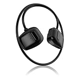 Knochenschall-Kopfhörer Bluetooth 5.3 IPX7 Wasserdicht Knochenschall zum Schwimmen Headset Kabellose Unterwasser-Kopfhörer Schwimmen 9H Akkulaufzeit mit 32GB MP3-Player zum Laufen Radfahren Schwarz