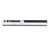 Tragbarer Scanner, Handscanner für A4 Dokumente/Fotos/Bilder/Quittungen, Mobiler Handscanner mit 900 DPI, PDF/JPG Format, USB 2.0, Wand Dokumentenscanner, 8,27 Zoll (Silver)