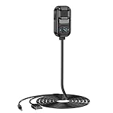 PRIZOM 2-in-1 Bluetooth 5.1 Kfz-Audio-Adapter, Stereo-Transmitter, Empfänger, 3,5 mm AUX-Adapter, Freisprecheinrichtung, Auto-Kit, Mikrofon