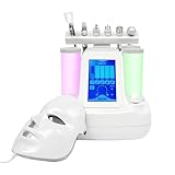 7 in1 Wasser Dermabrasion, Hydro Tiefenreinigung Hydra Beauty Facial Care Machine, mit LED-Maske,Hydro Dermabrasion Jet Peel kleine Blase Gerät