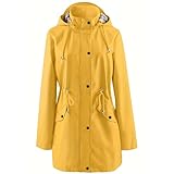 Generisch Trenchcoat Damen Regenjacke Outdoor-Sport-Kapuzenjacke Übergangsjacke Kapuze Outdoor Jacke Frauen Herbst und Winter Trench Klettermantel tragen Mountaineering Trench Coat