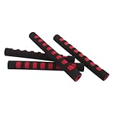 GARVALON 4 Stück Rutschfeste Griffabdeckung Red Eva-schaum-baumwolle