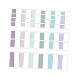 COMPUKAS Haftnotizen Selbstklebende Kunststoff Page Marker in Pastellfarben Leichte Klebezettel Beschreibbare Index tabs für Schule Büro Dokumente für Schüler und Lehrer 60 Stück + 120