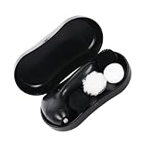 UPKOCH Elektrische Schuhputzmaschine mit Bürsten für Lederpflege Tragbarer Schuhpolierer mit Reinigungsbürste Schwarz für Lederstiefel Taschen Möbel und Autositze Zufällige Farbe