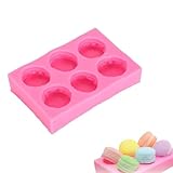 Beufee Silikon-Makronenformen, süße 3D-Makronen-Silikonform, Mini-Hamburger-Formen, Silikon-Seifenformen für Fondant-Kuchen, Cupcake-Dekoration