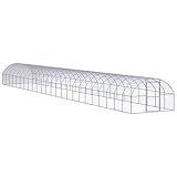 Outdoor-Hühnerstall, ShGaxin Kaninchenstall, Legenester Für Hühner, Hühnerhaus, 3x24x2 m Verzinkter Stahl
