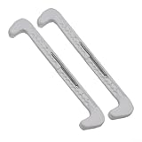 Bulevisiter Verstellbare Schlittschuh-Klingenschutzhülle für Hockey und Eiskunstlauf, Kunststoffschutz mit verschleißfester, rutschfester Unterseite, 30 cm zuschneidbar, inklusive (rot)