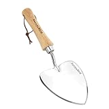 Berry&Bird Staudenkelle, Übergroße Garten-Blumenkelle mit scharfer Klinge, Holz-Handschaufel, Pflanzkelle aus Edelstahl, Gartenwerkzeug zum Wurzeln, Pflanzen, Graben, Umpflanzen und Schneiden