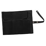 MOBUTOFU Aufbewahrungstasche ansehen Uhrenbeweger Behälter Schmuck-Präsentationstaschen Sparer uhrenrolle watch roll uhrenarmband tragetasche Aufbewahrung von Uhrenbändern Segeltuch Black