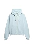 Superdry Damen Übergroße Essential Logo Raglan-Kapuzenjacke Winter Himmelblau 42