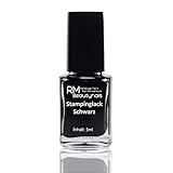 Stampinglack Schwarz Stamping Lack Stempellack Nailart Nageldesign RM Beautynails 1x 5ml (1er Pack)