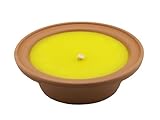 Citronellakerze Große Terrakotta-Flammschale mit Citronella – Eleganz & Insektenschutz in einem