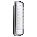 HIQIU Tragbar Hartschalen Brillenetui Metall Aluminium Aluminiumbox Brillenetui Hardcase Silber